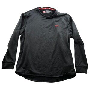Wrangler Mens T-Shirt Size XXL Long Sleeve Crew Neck Rib Knit Casual Tee Black